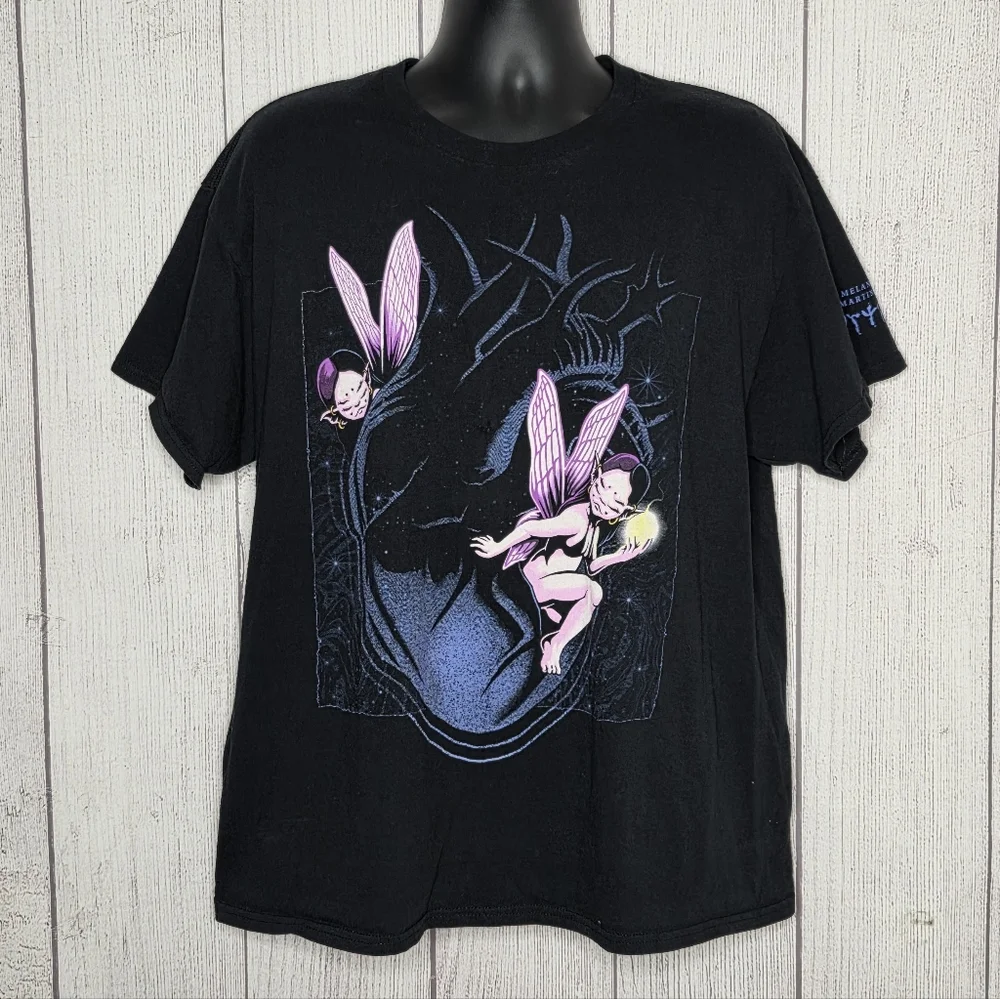 Melanie Martinez Portals Fairy Graphic Tee Alt Pop Y2K Fairycore, sz XL